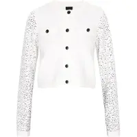 Dreimaster Klassik Casaco de malha prata / offwhite