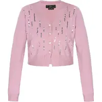 Faina Casaco de malha rosa escurecido / prata