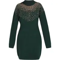 Faina Vestido de malha ouro rosa / verde