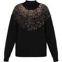 Faina Pullover ouro / preto