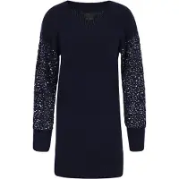 Dreimaster Klassik Vestido de malha navy