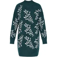 Usha Vestido de malha esmeralda