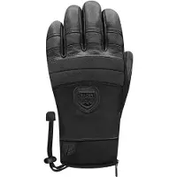 Racer - Luvas ski - 90 Leather 3 Black Black para Homem - Tamanho 8 - Preto