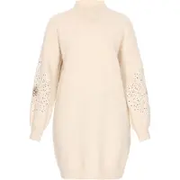 IZIA Vestido de malha bege