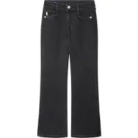 Pepe Jeans para menina. PG20000069FB Jeans slim fit flare preto (8años= 128cm), Casual, Algodão, moda infantil