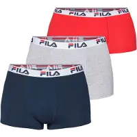 FILA Boxers marinho / cinzento / vermelho sangue / branco
