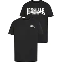 Lonsdale Camisa 'Piddinghoe' preto / branco