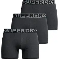 Superdry para homem. M3110452C Pack de 3 boxers Design cinzento (XL), Homewear, Cinza, Algodão