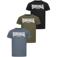 Lonsdale Camisa opal / oliveira / preto