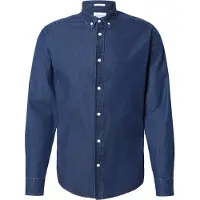 Pepe Jeans para homem. PM3090016C2 Camisa clássica Slim navy (M), Casual, Algodão, Manga comprida, Marinho