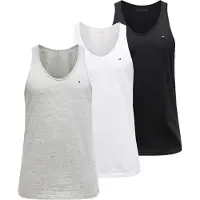 Tommy Hilfiger Underwear Camisola interior acinzentado / preto / branco