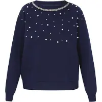 Faina Sweatshirt navy / prata
