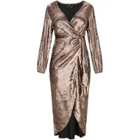 Faina Vestido de festa bronze