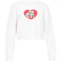 MyMo Pop Sweatshirt 'Pop' cinzento escuro / vermelho / preto / branco