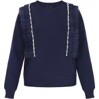 Faina Sweatshirt navy / branco pérola