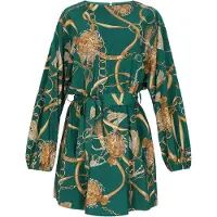 Faina Vestido de cocktail azul ciano / ouro