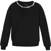 Faina Sweatshirt preto / prata / branco pérola