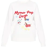 MyMo Pop Sweatshirt 'Pop' azul claro / amarelo / vermelho / branco