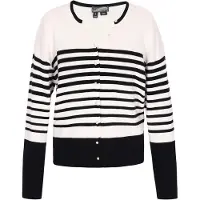 Dreimaster Casaco de malha preto / offwhite