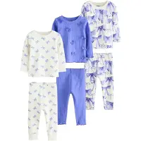 Next Pijama azul real / branco lã