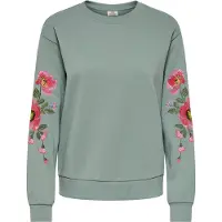 JDY Sweatshirt 'JDYParis' verde / verde pastel / cor-de-rosa / amora