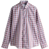 Next Camisa azul / rosa / branco