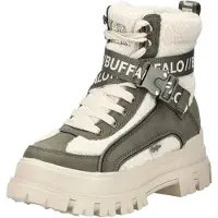 Buffalo Botim com fivela 'Aspha Com1' cáqui / offwhite