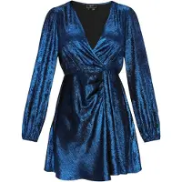 Faina Vestido de cocktail azul escuro
