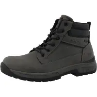 Mustang Botas com atacadores 'Mered' cinzento escuro / preto