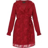 Faina Vestido de cocktail vermelho