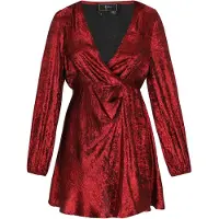 Faina Vestido de cocktail vermelho rubi