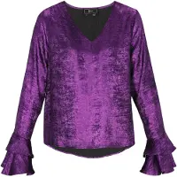 Faina Blusa roxo escuro
