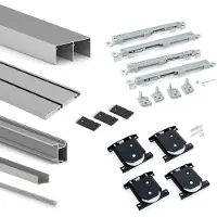 Emuca Sistema De Portas De Correr Para Guarda-roupa De 2 Portas 19 Mm