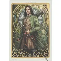 Weta Workshop Impressão De Cartão De Arte De Aragorn O Senhor Dos Anéis Edição Limitada 14x21 Cm