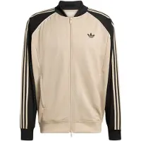 Adidas Originals Casaco meia-estação 'LOOSE MESH TRACK' bege / preto / branco lã