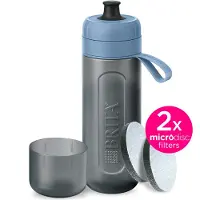 Brita Fill & Go Active 0.6 l water filter bottle + 2 Micro Disc filters - Variant: Modrá