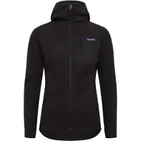 Patagonia - Vestuário caminhada mulher - W's R1 Air Full-Zip Hoody Black para Mulher - Tamanho XS - Preto