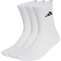 Adidas Meias de desporto 'CUSHIONED SPORTSWEAR CREW 3 PAIR PACK' preto / branco / branco lã