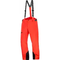Salomon - Calças ski - Brilliant Pant M Cherry Tomato para Homem - Tamanho S - Vermelho