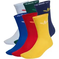 Adidas Meias 'Trefoil Cushion' azul / azul pastel / azul escuro / amarelo / abe / vermelho
