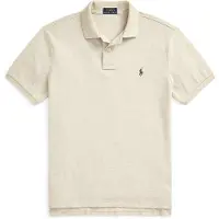 Ralph Lauren Camisa bege mosqueado / chocolate