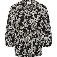 Kaffe Blusa 'KARiani' bege / preto