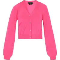 Faina Casaco de malha rosa