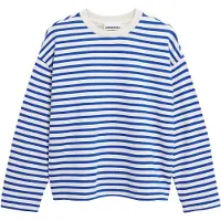 Armedangels Sweatshirt 'FRANKAA' ecru / azul