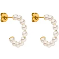 Purelei Brincos 'Pure Soul' ouro / branco pérola