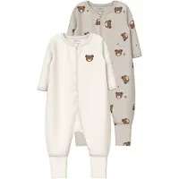 Name it Pijama De Manga Comprida Pumice Bear 2 Unidades