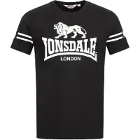 Lonsdale Camisa preto / branco