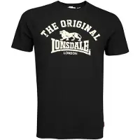 Lonsdale Camisa 'Original' ecru / preto