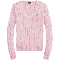 Ralph Lauren para mulher. 211971870006 Camisola de algodão rosa em malha de oitos (XXL), Casual