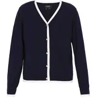 Usha Casaco de malha navy / branco